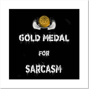 Gold Medal for Sarcasm Award Winner 3D Posters and Art